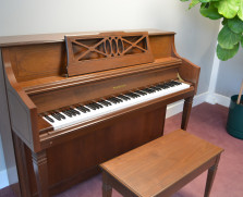 Affordable Samick console piano and bench